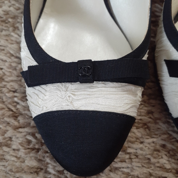 Authentic Chanel escarpins slingback shoes - Picture 13 of 13